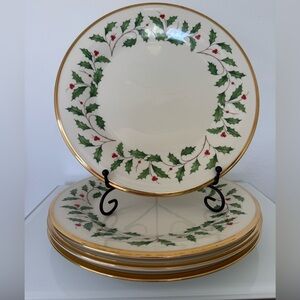 Lenox Holiday Dinner Plates – Set of 4 Made In USA